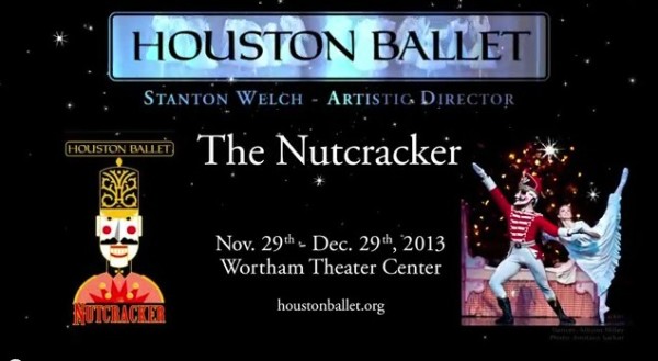 Houston Ballet The Nutcracker performance dates and theater for 2013.